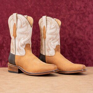 Rank 45 Men Archer Western Cowboy Square Toe Khaki Soft Toe Boots sz 13